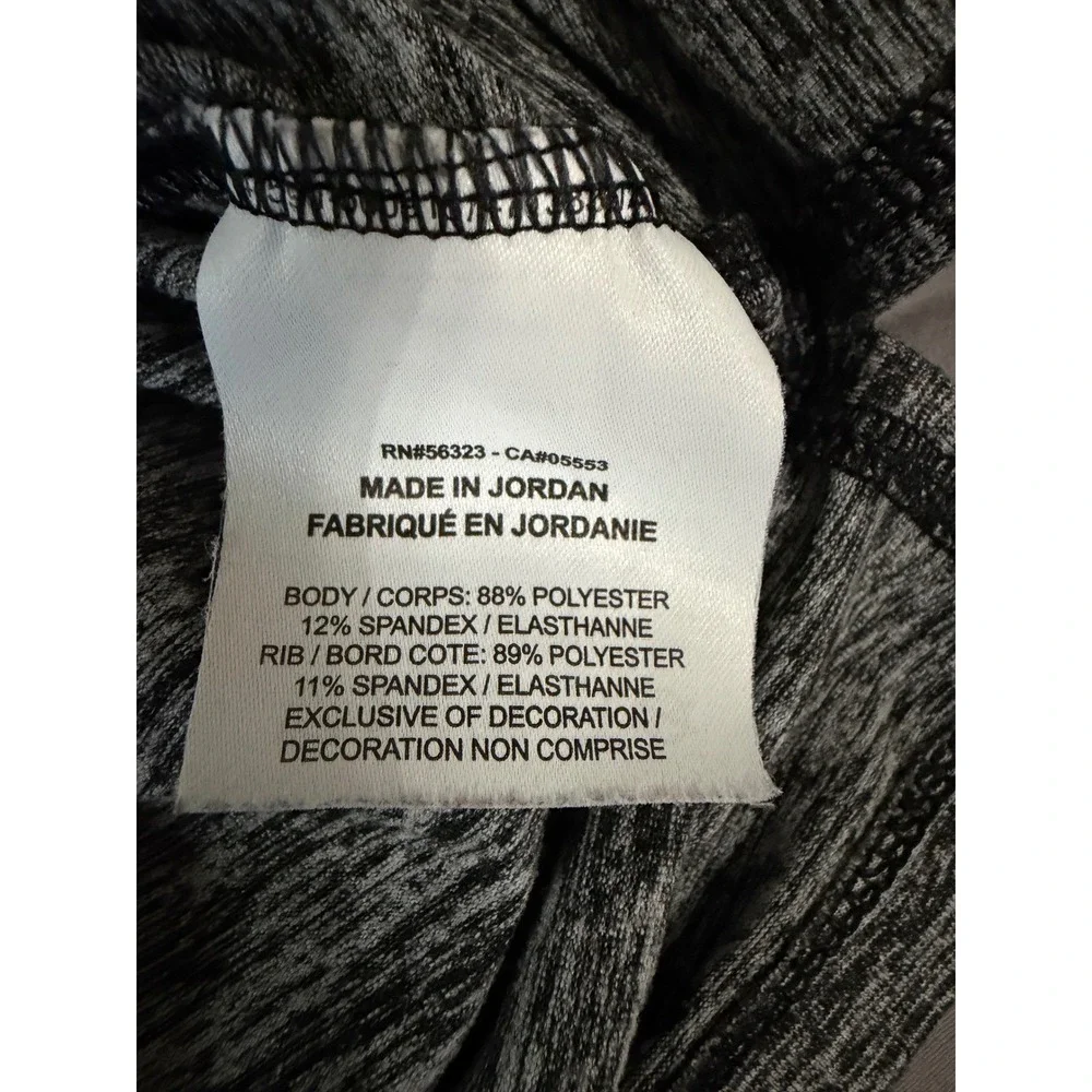 Nike Running Dri-FIT Long Sleeve Shirt Grey Heather Space Dye Thumbhole Womens S
